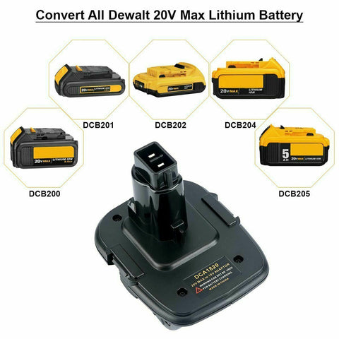 DCA1820 Converter For DeWalt 18V/20V MAX Slide XRP Battery Adapter DC9096 DCB200