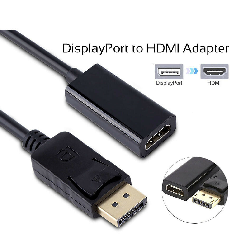 DisplayPort Display Port DP Male to HDMI Female Adapter Converter Cable 25cm