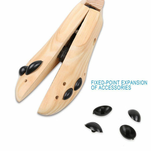 2-Way Wooden Shoes Stretcher Expander Shoe Timber Unisex Bunion Plugs