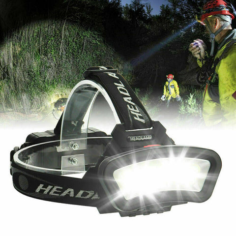 1/2X 1000000LM COB+LED Headlamp Headlight Torch USB Rechargeable Flashlight Work