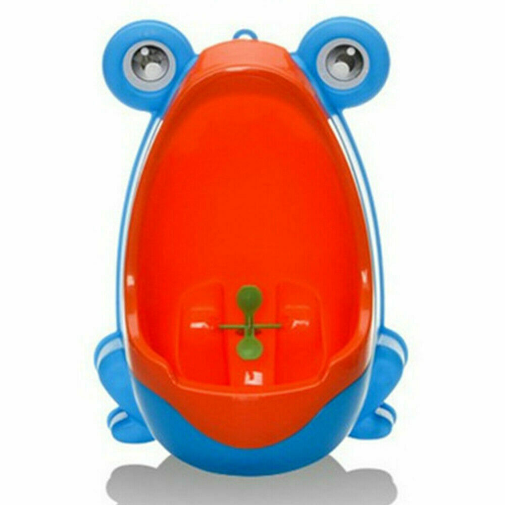 Kid Baby Potty Toilet Training Urinal Boys Pee Trainer Cute Frog Shaped Bathroom