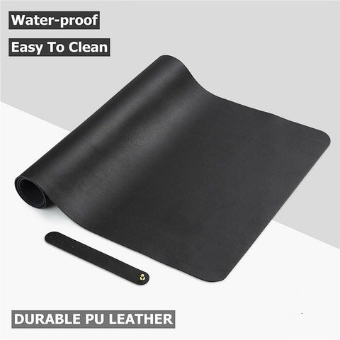 Large Leather Mouse Pad Gaming Waterproof Speed Mousepad Desk PU Mat Anti-slip