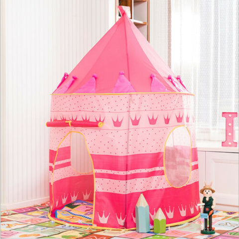 Kids Playhouse Play tent Pop Up Castle Princess Indoor Outdoor Girls Boys Gift