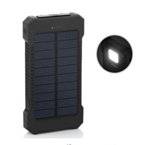 50000mah Solar Power Bank Portable External Battery Dual USB Phone Charger