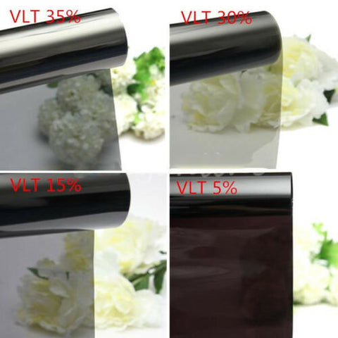 Pro Car Home Window Tint Film Black Roll 5% 15% 30% 35% VLT Tinting Tools Kit