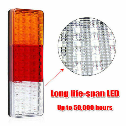 2X 12-24V 75 LED Lights Ute Trailer Caravan Truck Boat Stop Reverse Indicator