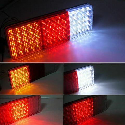 2X 12-24V 75 LED Lights Ute Trailer Caravan Truck Boat Stop Reverse Indicator