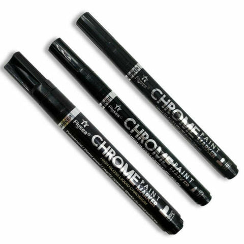 0.7/1/3mmNib Silver Art Liquid Mirror Chrome Marker Pen Smooth Long-Lasting