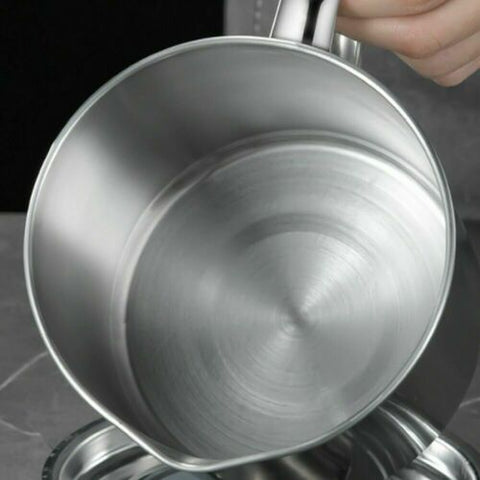 1.8L Stainless Steel Oil Filter Pot Cooking Soup Grease Strainer Separator