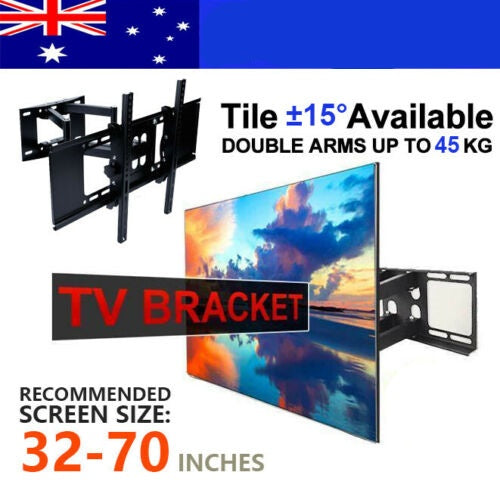 AUS TV Wall Mount LCD LED Swivel Bracket 32 40 42 46 50 52 55 60 62 63 64 65 70