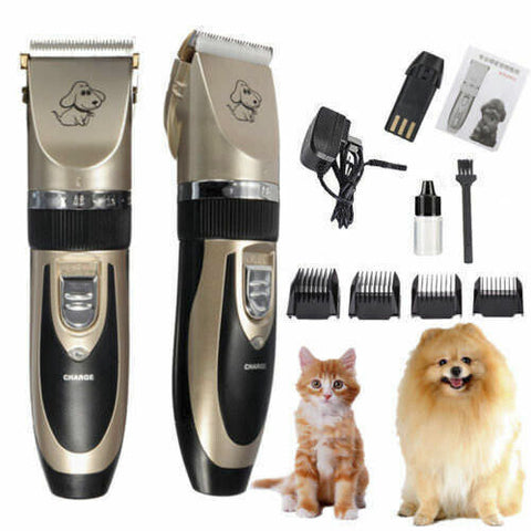 Cordless Electric Rechargeable Dog Clipper Grooming Comb Set Pet Hair Wireless