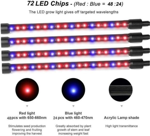 4 Heads Plan Grow LED Light