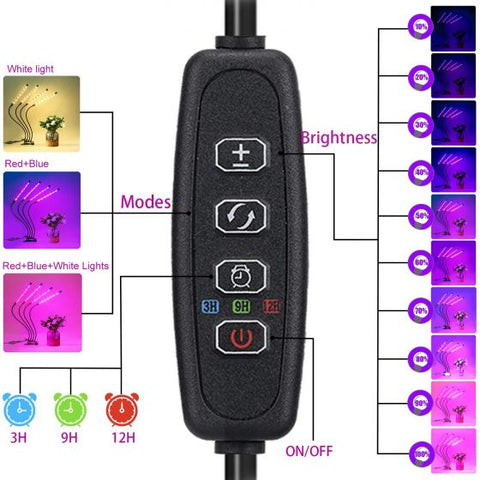 4 Heads Plan Grow LED Light