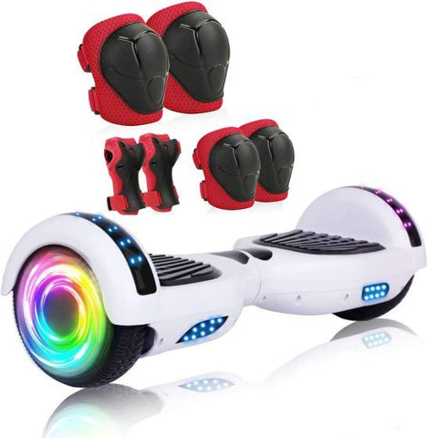 Hoverboard with Bluetooth Speaker, 6.5"Description: Self Balancing Scooter with LED Wheels and LED Lights Hover Board for Adults Kids