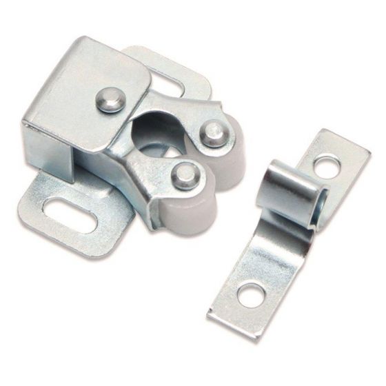 1Set Double Roller Strong Hold Cupboard Cabinet Door Catches for Home Furniture Cabinet Cupboard