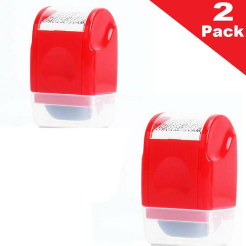 2Pcs Identity Theft Protection Roller Stamp