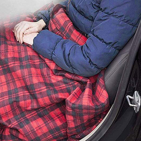 12V Multi-functional Electric Heated Car Blanket for Car Truck Boats & RV (Red)