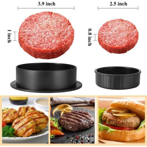 3 In 1 Burger Press Hamburger Patty Maker Slider Press Stuffed Press Burger Patties Cookery Mold