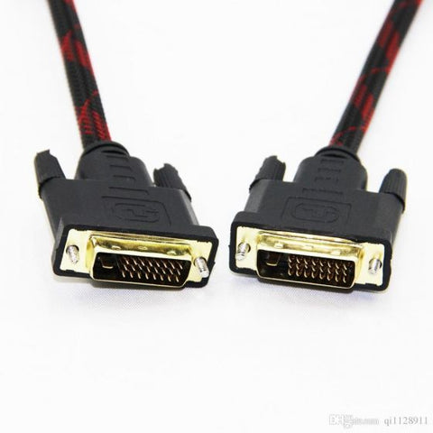 1.5M High Quality DVI Cable 24+1 Gold Plated DVI-D Dual Link