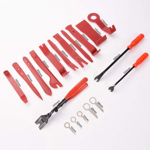 19Pcs Trim Car Panel Removal Disassembly Tool Auto Clip Pliers Repair Kit with Storage Bag