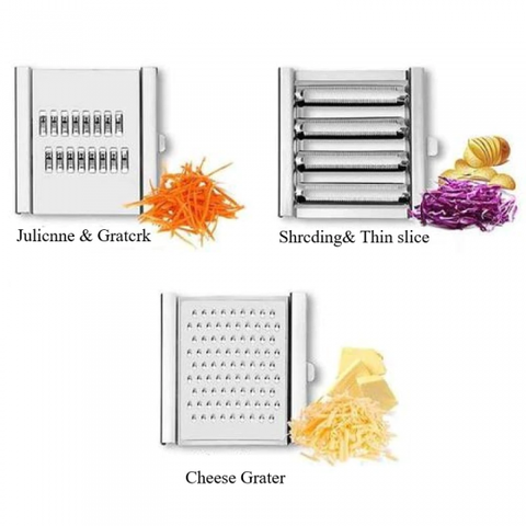 3-in-1Multi-Purpose Fruit Shredder Portable Vegetable Cutter lightweight and Easy to Clean