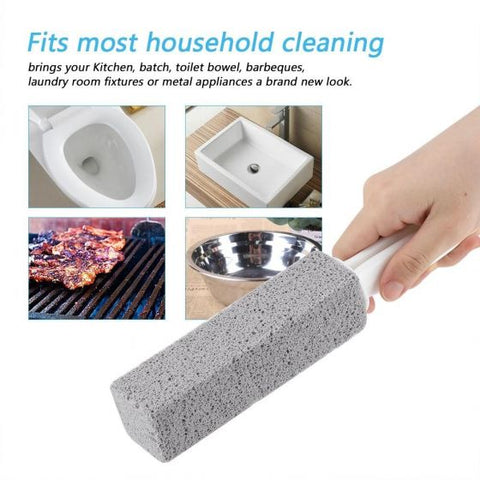 2PCS Premium Toilet Bowl Cleaning Stone with Handle, Pumice Stone Toilet Bowl Cleaner, Easy to Remove Unsightly Toilet Rings, Tile, Toilets, Sinks, Bathroom, Bathtubs, Hardwater, Lime, Rust