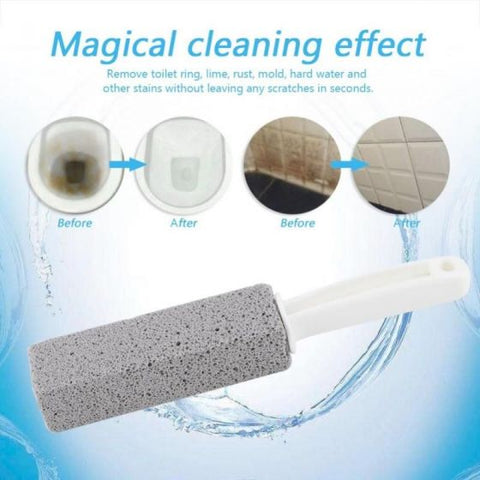 2PCS Premium Toilet Bowl Cleaning Stone with Handle, Pumice Stone Toilet Bowl Cleaner, Easy to Remove Unsightly Toilet Rings, Tile, Toilets, Sinks, Bathroom, Bathtubs, Hardwater, Lime, Rust